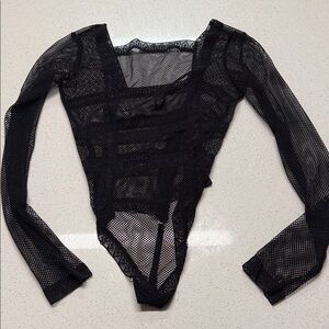 Stripper Victoria’s Secret Fishnet Bodysuit Lingerie Small